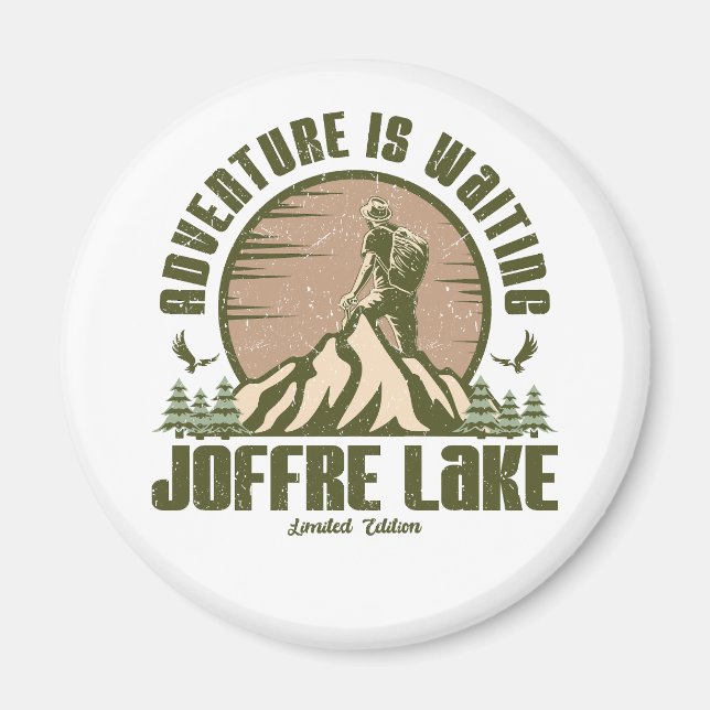 Íman Retro Joffre Lake Hike (Frente)