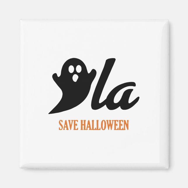 Íman Retro Kamala Harris Halloween 2024 Comma La Ghost (Frente)