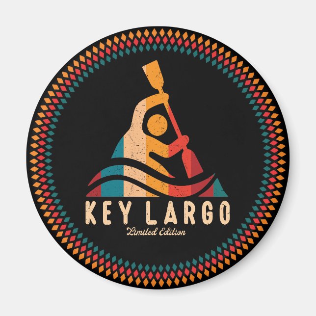 Íman Retro Key Largo Kayaking (Frente)
