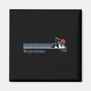 Íman Retro Keystone Ski Resort Colorado Snowboard Skiin