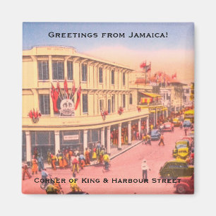 Íman Retro Kingston, Jamaica (rua King & Harbor)