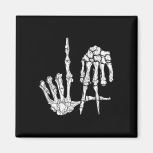 Íman Retro La Hands Skeleton Los Angeles Sinal Hall