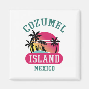 Íman Retro Legal Cozumel Original Mexico Beaches Sunset