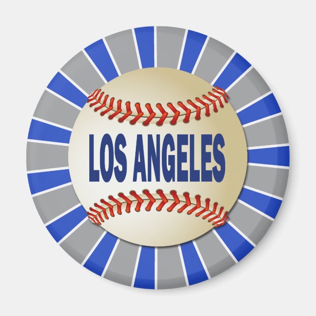 ÍMAN RETRO LOS ANGELES BASEBALL (Frente)