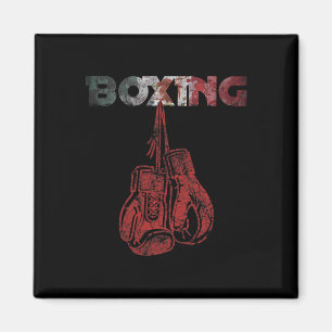 Íman Retro Love Red Boxing Luvas Mexicanas Estilo de Vi