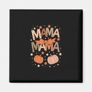 Íman Retro Mama Coquette Laços Leopardo Mãe Outono Dia