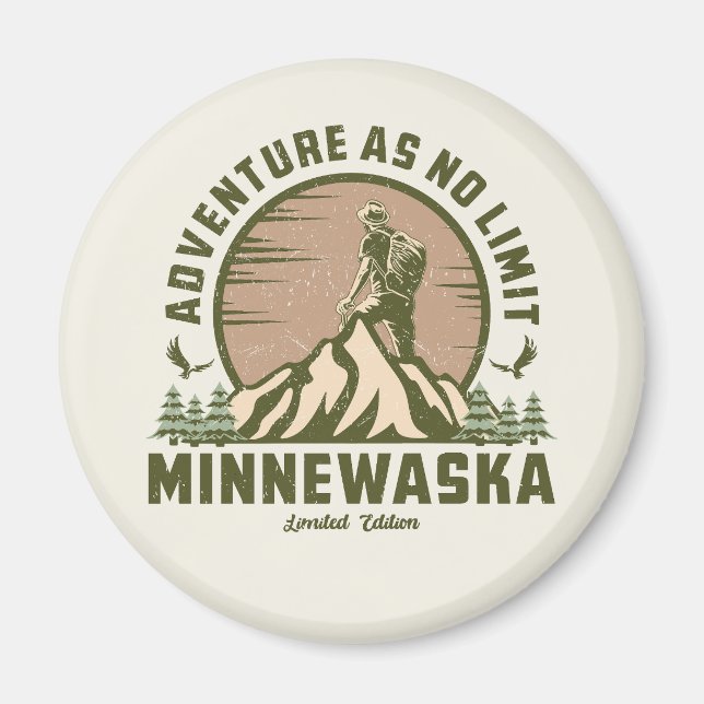Íman Retro Minnewaska Hike (Frente)