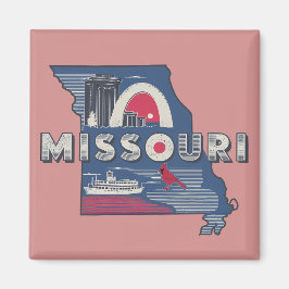 Íman Retro Missouri Silhouette