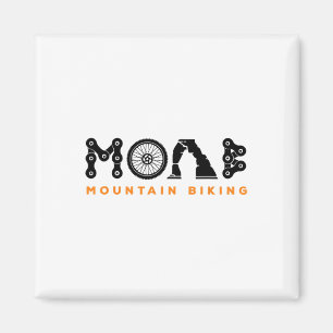 Íman Retro Moab Utah Lembrança Ciclismo de Montanha Tri