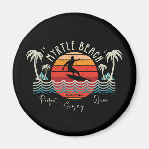 Íman Retro Myrtle Beach Surfing