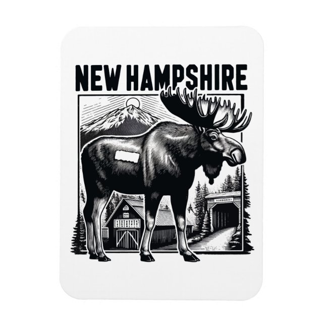 Íman Retro New Hampshire (Vertical)