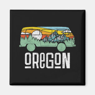 Íman Retro Oregon Outdoor Hippie Van Nature