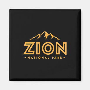 Íman Retro Parque Nacional Zion Utah Montanha Mulheres