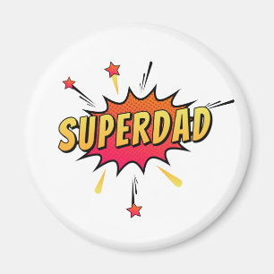 Íman Retro-Pop de BD Simples Superdad Magnet
