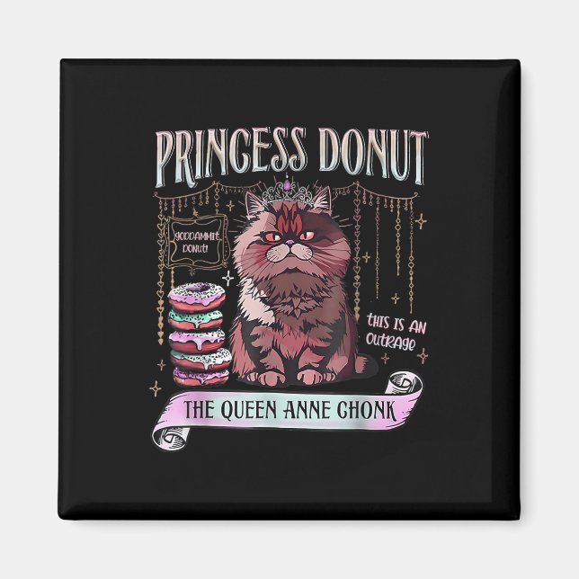 Íman Retro Princesa Rosquinha Dungeon Crawler Carl Book (Frente)