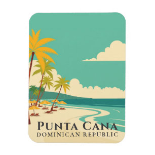 Íman Retro Punta Cana Souvenir República Dominicana