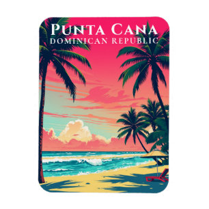 Íman Retro Punta Cana Souvenir República Dominicana Bea