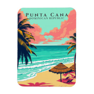 Íman Retro Punta Cana Souvenir República Dominicana Bea