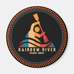 Íman Retro Rainbow River Kayaking