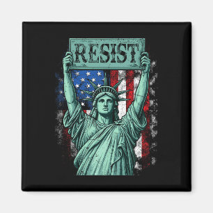 Íman Retro Resista Não Meu Presidente Anti-trump