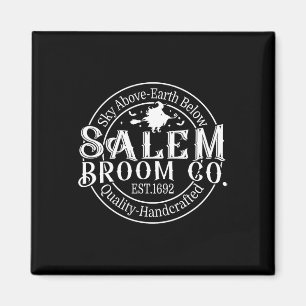Íman Retro Salem Broom Company Est 1692 Massachusetts H