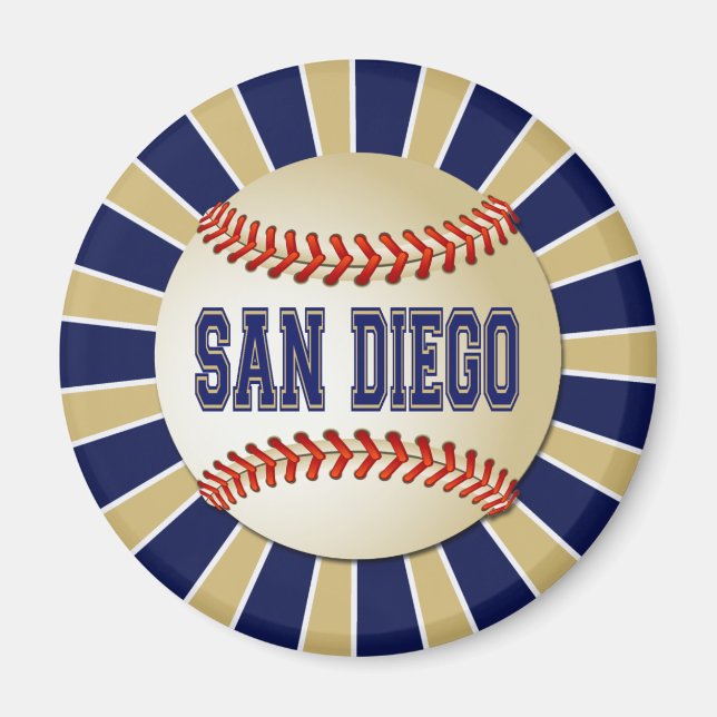 ÍMAN RETRO SAN DIEGO BASEBALL (Frente)