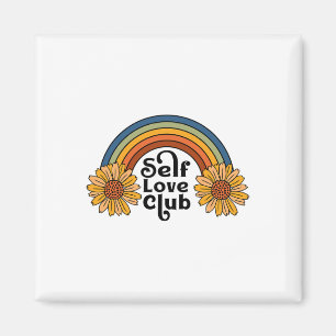 Íman Retro Self Love Club Sunflower Rainbow Mental Heat