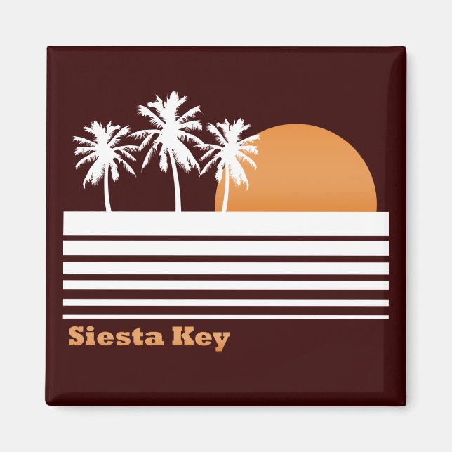 Íman Retro Siesta Key Magnet (Frente)