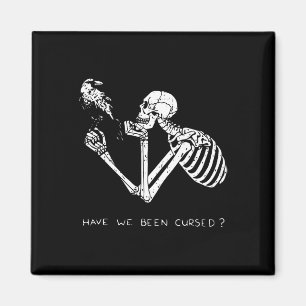 Íman Retro Skeleton Halloween Costume Divertido Caveira