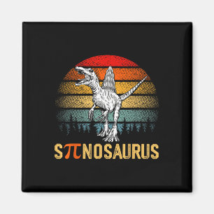 Íman Retro Spinosaurus Feliz Dia Pi