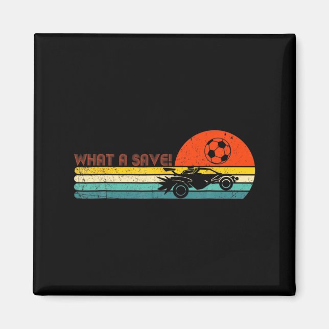 Íman Retro Style Rocket Rc Soccer Car League Funny Game (Frente)