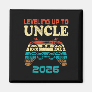 Íman Retro Subindo de Nível Para Tio 2026 Anúncio de Gr