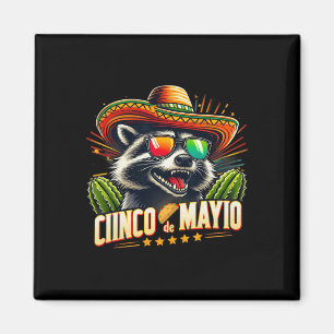 Íman Retro Taco Dinosaur Funny Cinco de Mayo Men Women
