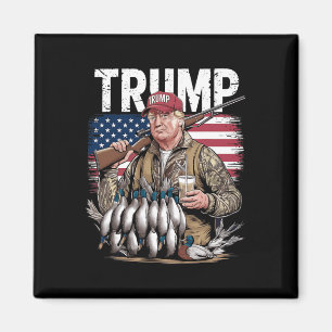 Íman Retro Trump Hunting Duck Hello Hunting Season UF