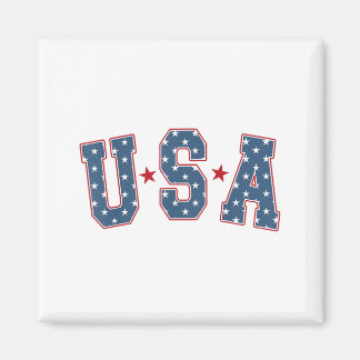 Íman Retro USA Estrela 4 de Julho Patriótico Independên