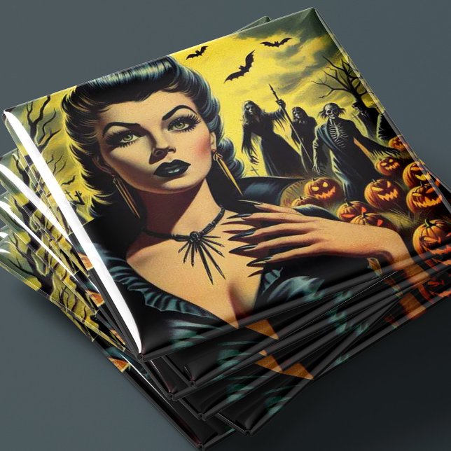 Íman Retro Vampire Girl (Criador carregado)