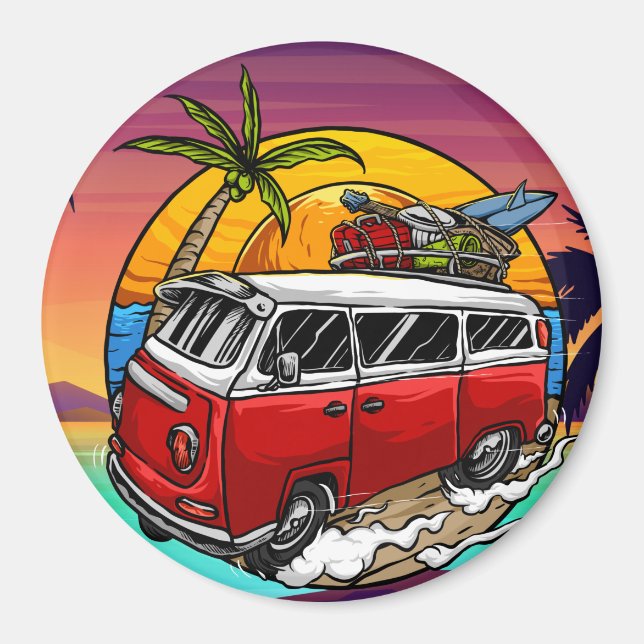 Íman Retro Van Magnet (Frente)