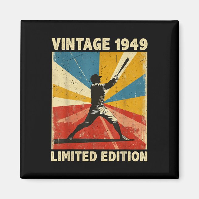 Íman Retro Vintage 1949 Baseball Lover Limited Edition (Frente)