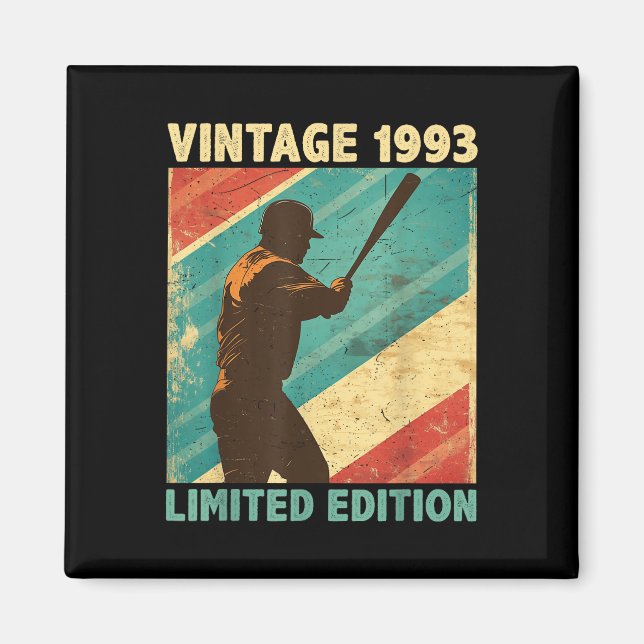 Íman Retro Vintage 1993 Baseball Lover Limited Edition (Frente)