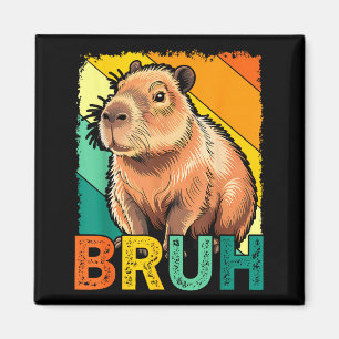 Íman Retro Vintage Capivara Bruh Meme Para Meninos Meni