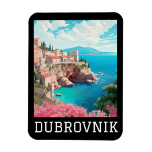 Íman Retro Vintage Dubrovnik Croácia - Costa Americana