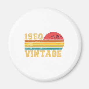 Íman Retro Vintage Pôr do Sol Aniversário 1960   