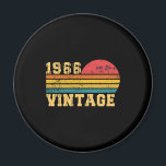 Íman Retro Vintage Sunset 1966 Aniversário<br><div class="desc">Retro Vintage Sunset 1966 Aniversário</div>