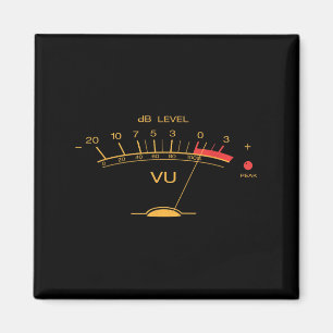 Íman Retro Vu Meter Vintage Audio Engenheiro Gravando M