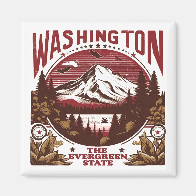 Íman Retro Washington (Frente)