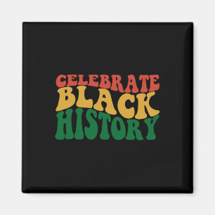Íman Retro Wavy Celebre a História Negra Bhm Orgulho Af