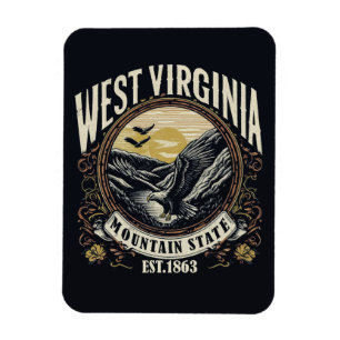 Íman Retro West Virginia