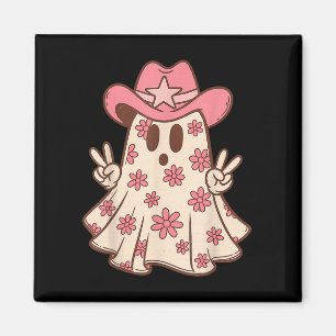 Íman Retro Western Halloween Cowboy Ghost Boo P