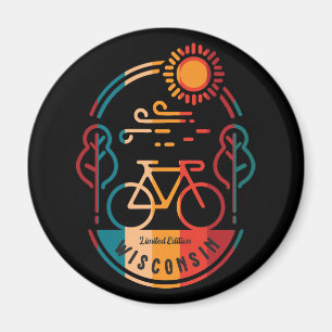 Íman Retro Wisconsin Bike Trail