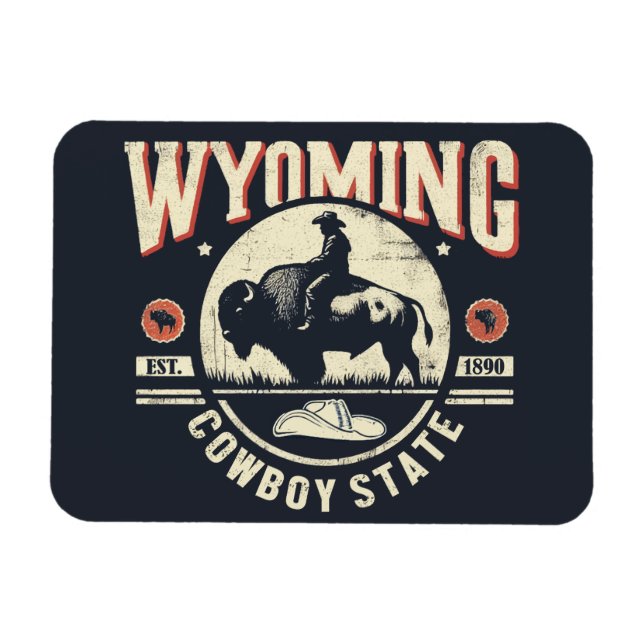 Íman Retro Wyoming (Horizontal)